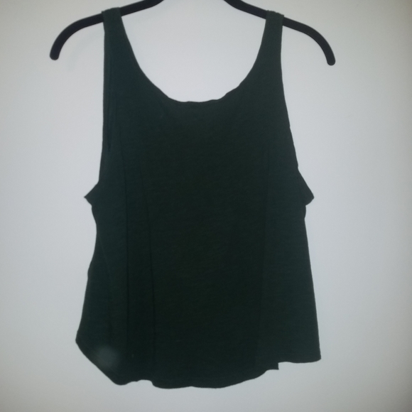 H&M Basic Green Crop Tank - Picture 2 of 4